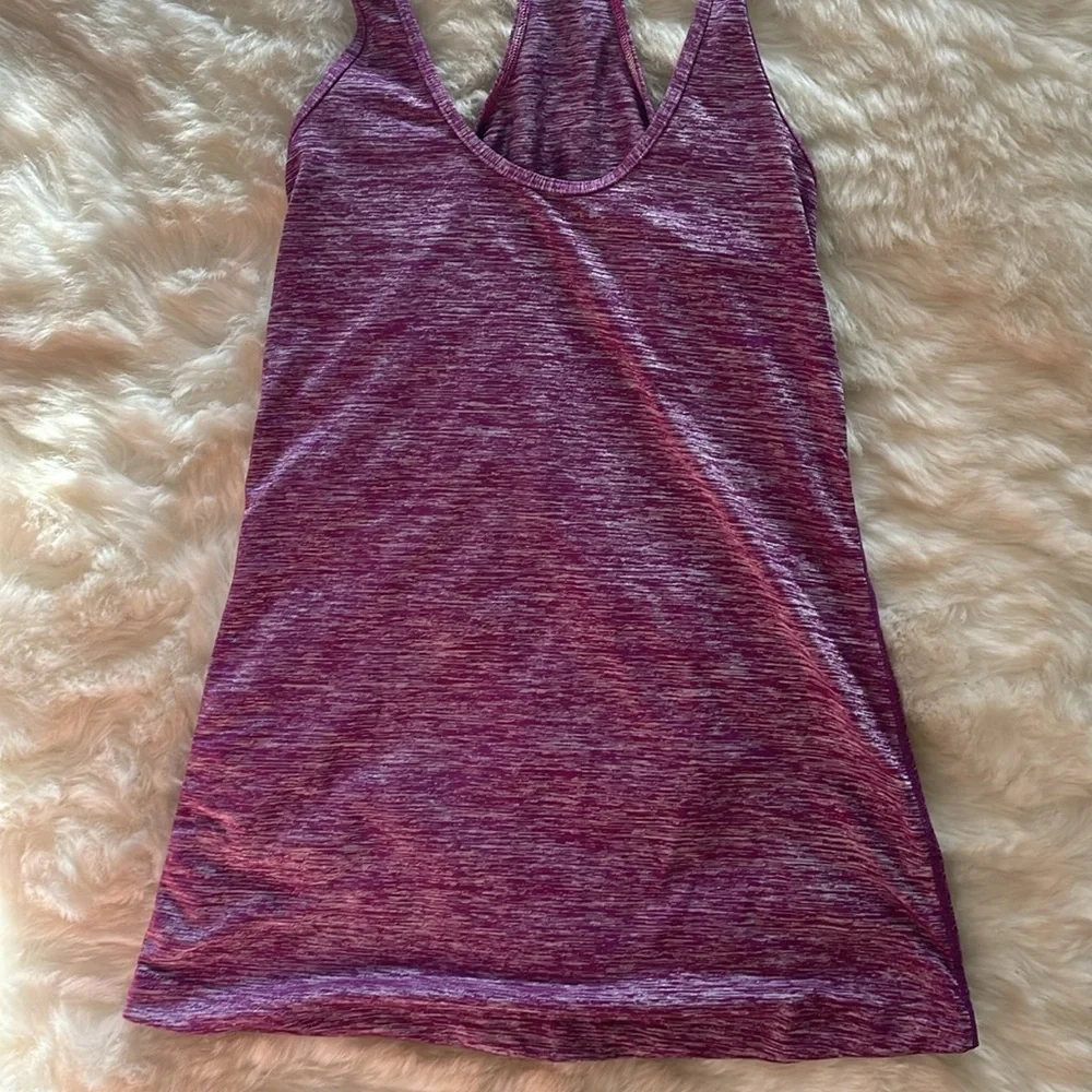 Lululemon purple tank top racerback small s heather heathered